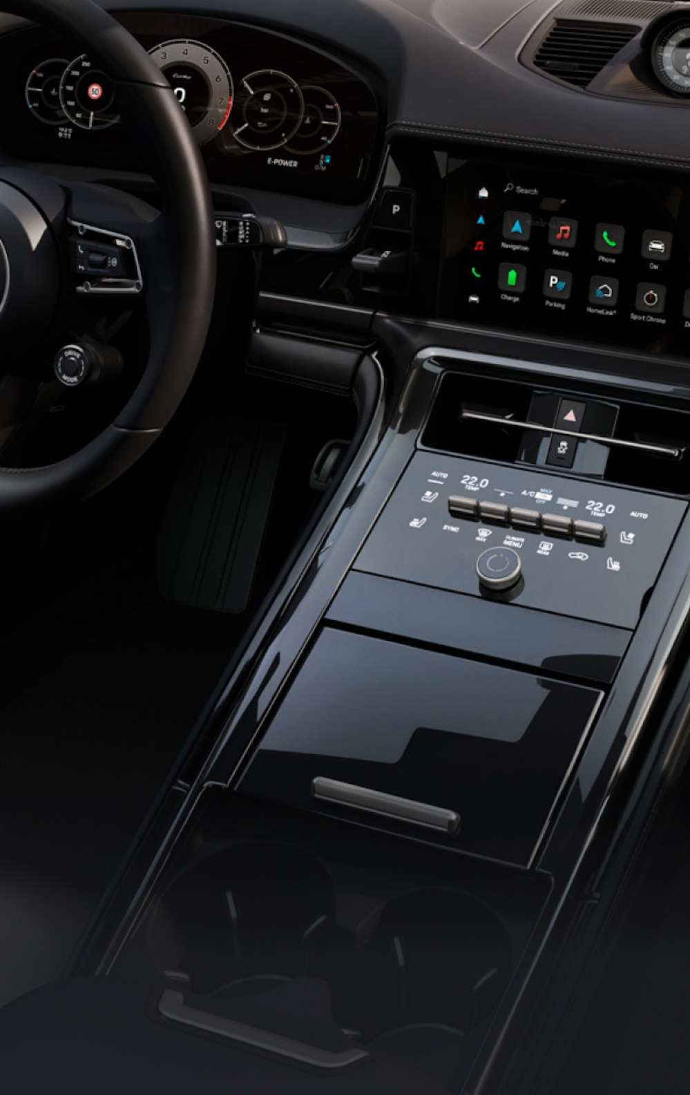 保时捷 panamera turbo e-hybrid 内饰:驾驶舱视图