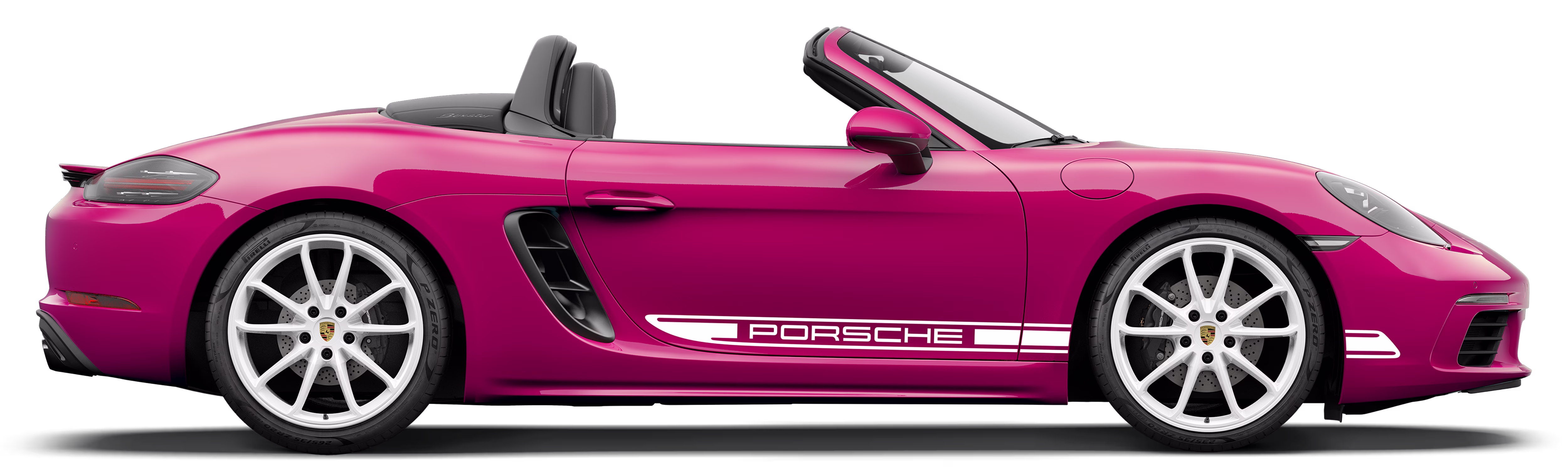 保时捷 718 Boxster Style Edition 的侧面照。