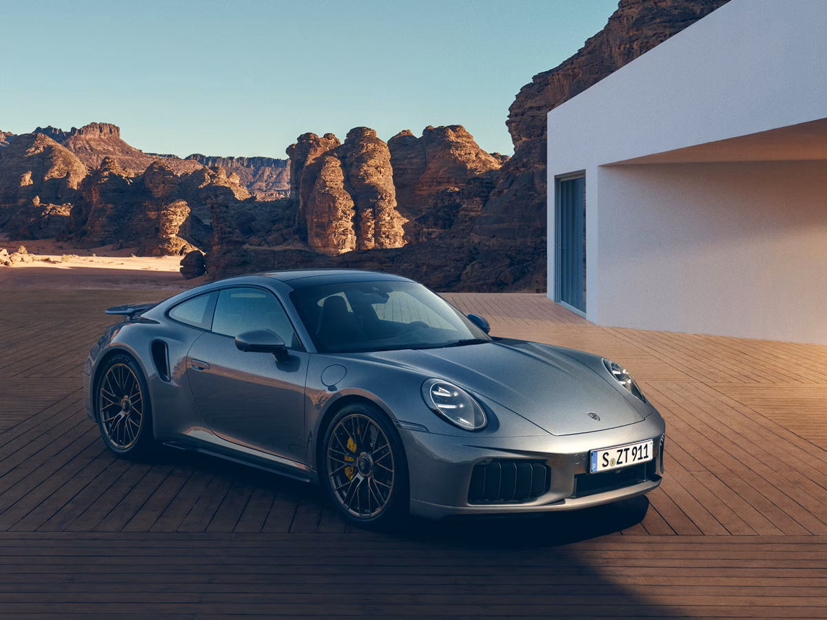 Exterieur des Porsche 911 Turbo S.