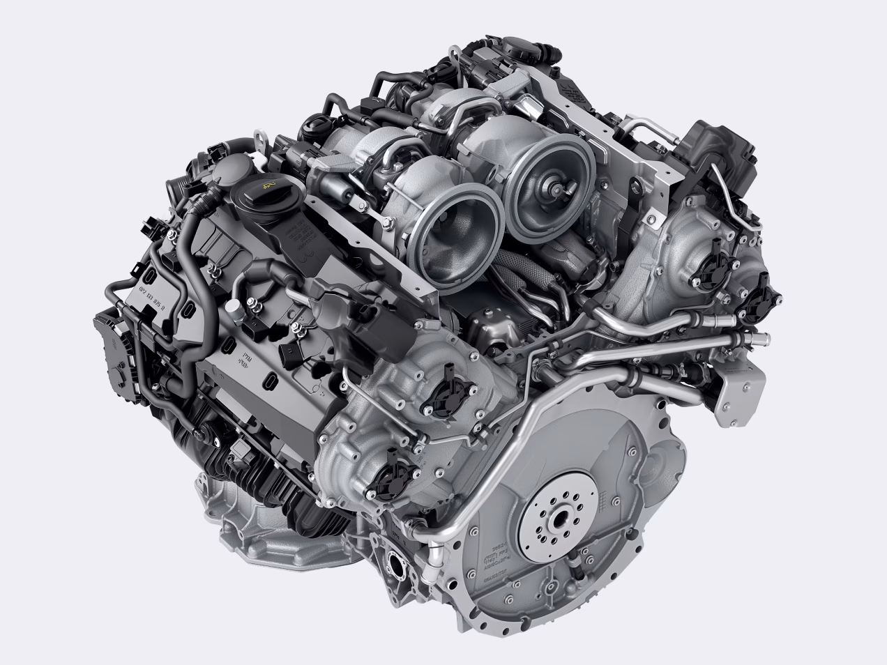 Panamera Turbo E-Hybrid 行政加长版的 V8 发动机图片