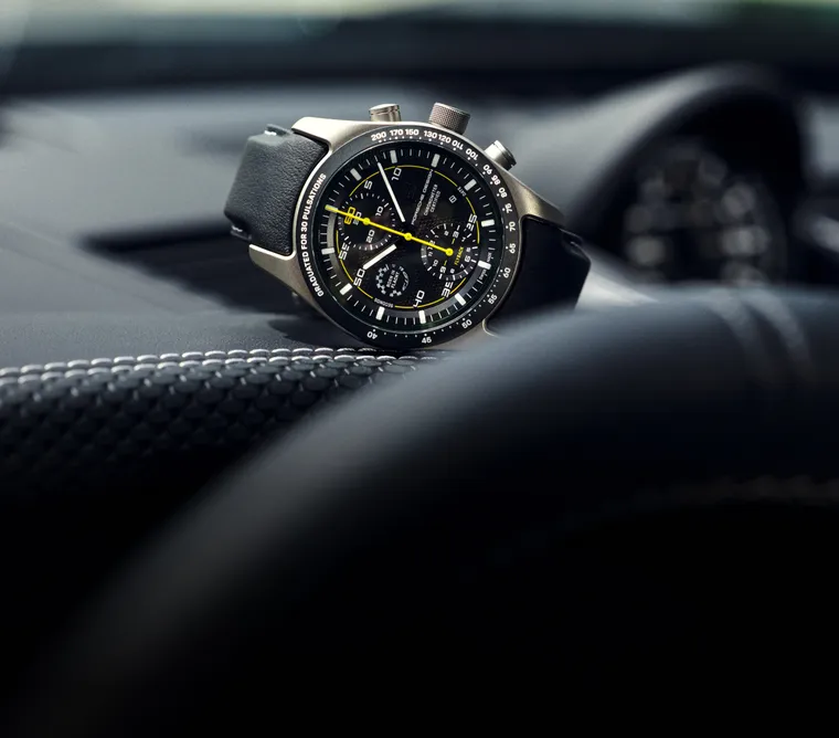 Porsche Design 911 GT3 腕表细节图。
