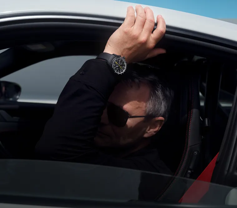 Porsche Design 911 GT3 腕表细节图。