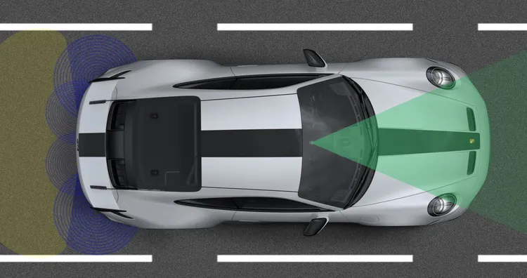 Video shows the assistance systems of the Porsche 911 GT3 with Touring package.