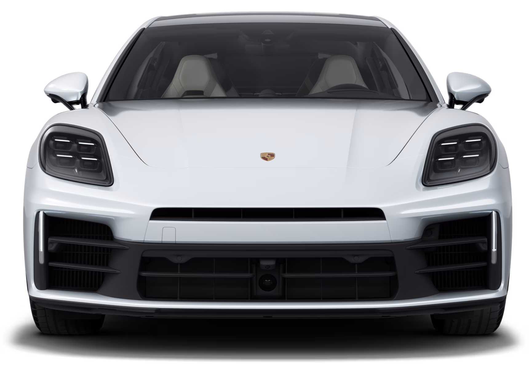 细花白金属漆保时捷 Panamera 4S E-Hybrid 行政加长版前视图