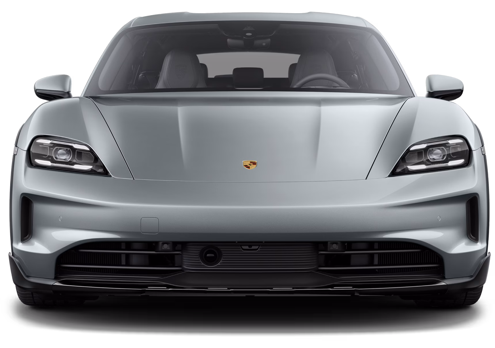 Front view of the Porsche Taycan 4 Cross Turismo.