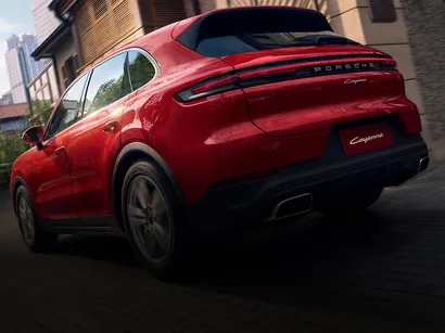 Porsche Cayenne Passion in Carmine Red.