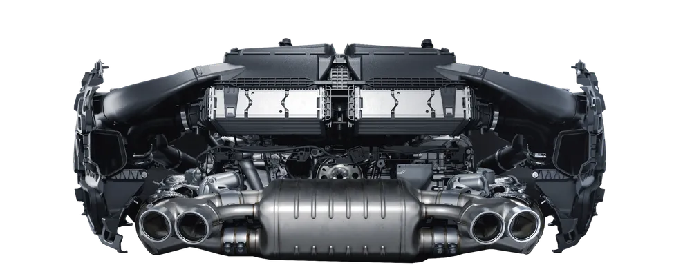 保时捷 911 Carrera 中 3.0 升水平对置六缸发动机的图形