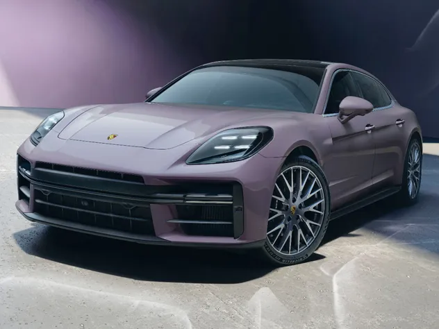 保时捷 Panamera 隽永版视图，普罗旺斯紫漆面