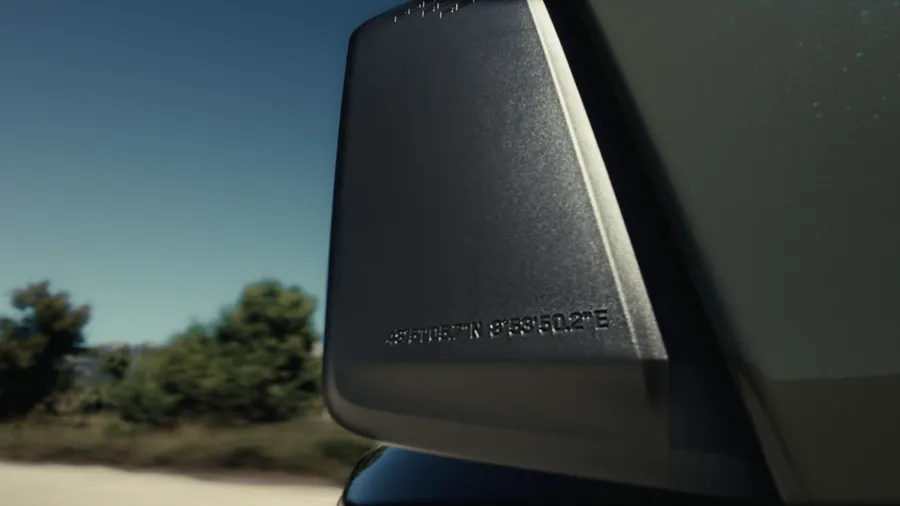 Active aerodynamics in action on the Porsche Cayenne Turbo Coupé.