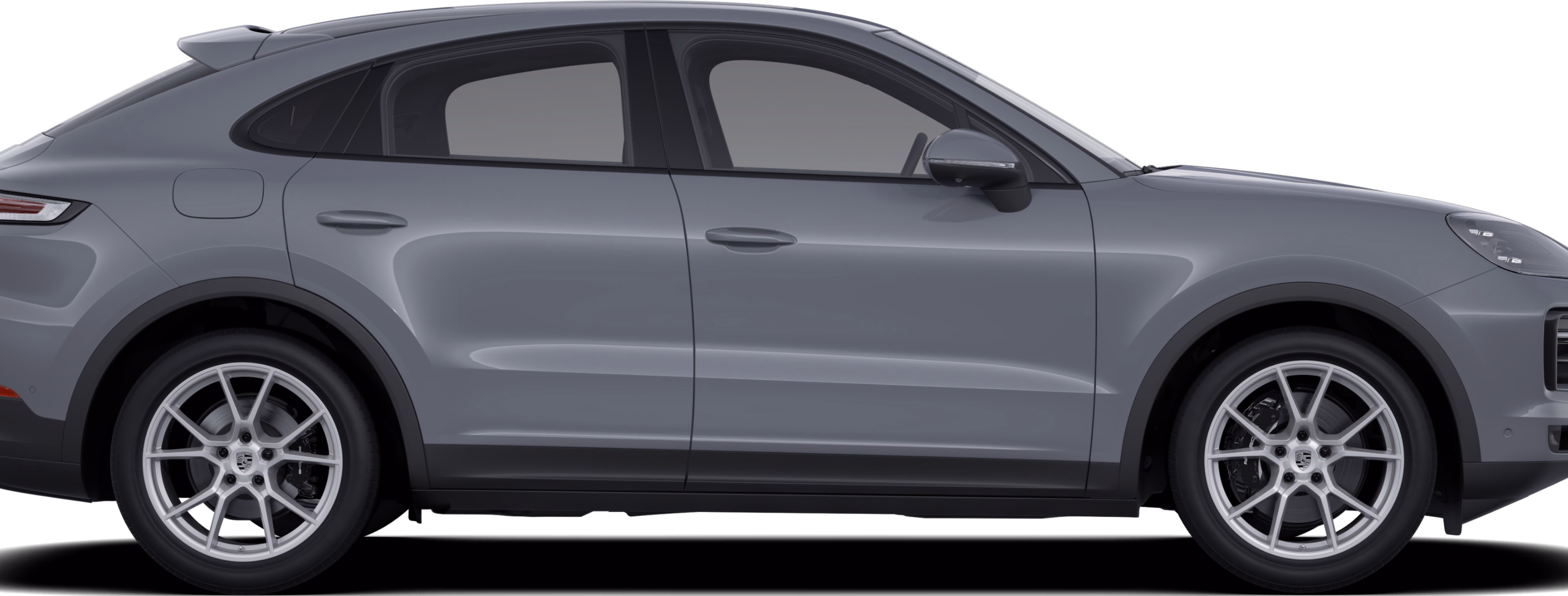 极地灰保时捷 Cayenne Coupé 侧视图/侧影